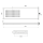 Herzbach LIVING SPA Wand-Regenbrause 537x165mm Grau matt