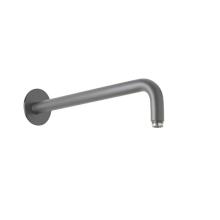 Herzbach LIVING SPA Wandarm 350mm 70 rund gewinkelt Grau matt