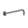 Herzbach LIVING SPA Wandarm 420mm 70 rund gewinkelt Grau matt