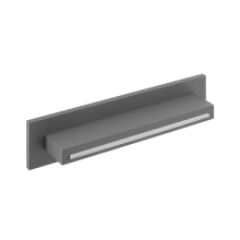 Herzbach LIVING SPA Schwall-Wandauslauf XL Aufputz Grau matt
