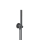 Herzbach LIVING SPA Wannenset ABG Halter 70 rund Stabhandbrause 1500mm Grau matt