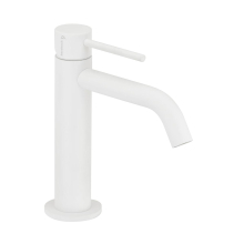 Herzbach DEEP WHITE Waschtisch Einlochbatterie Slim S-Size ohne Ablauf Weiß matt