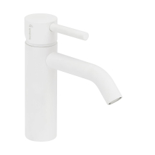 Herzbach DEEP WHITE WT-Einlochbatterie M-Size 130mm ohne Ablauf Weiß matt