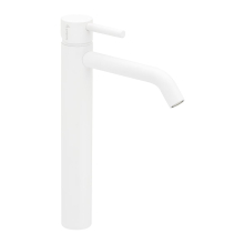 Herzbach DEEP WHITE WT-Einlochbatterie XL-Size Schaft ohne Ablauf Weiß matt