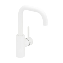 Herzbach DEEP WHITE WT-Einlochbatterie L-Size Griff seitl. ohne Ablauf Weiß matt