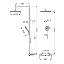 Herzbach LIVING SPA Duschsäule RB 250mm rund...