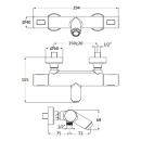 Herzbach LIVING Thermostat-Wannenbatterie Aufputz rund...