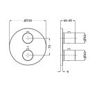 Herzbach LIVING Thermostat-Farbset 1 Verbraucher rund...