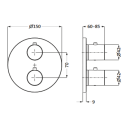 Herzbach LIVING Thermostat-Farbset 3 Verbraucher rund...