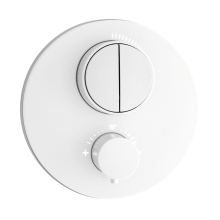 Herzbach LIVING PUSH Thermostat-Farbset 2 Verbraucher rund rund Weiß matt