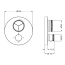 Herzbach LIVING PUSH Thermostat-Farbset 3 Verbraucher...