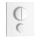 Herzbach LIVING PUSH Thermostat-Farbset 2 Verbraucher eckig rund Weiß matt