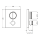 Herzbach LIVING PUSH Thermostat-Farbset 2 Verbraucher eckig rund Weiß matt