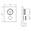 Herzbach LIVING PUSH Thermostat-Farbset 3 Verbraucher...