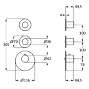 Herzbach LOGIC XL 2 Thermostat-Farbset 3 Blenden/Griffe...