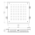 Herzbach LIVING SPA Deckeneinbau-Regenbrause 500x500mm Weiß matt