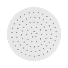 Herzbach LIVING SPA Slim-Regenbrause Ø250mm Weiß matt