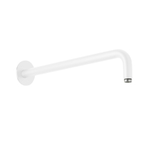 Herzbach LIVING SPA Wandarm 420mm 70 rund gewinkelt Weiß matt