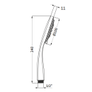 Herzbach LIVING SPA Handbrause 100mm Multifunktion...