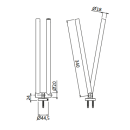 Herzbach LIVING Handtuchhalter 340mm zweiteilig...