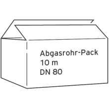 Vaillant Abgasleitung Pack (10m) DN 80 PP für Brennwerttechnik