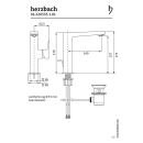 Herzbach CEO WT-Einlochbatterie L-Size Griff seitl. mit...