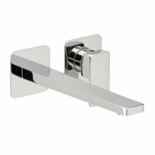 Herzbach CEO Waschtisch-Wandbatterie Farbset 240mm 2 Blenden Chrom