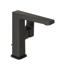 Herzbach CEO BLACK WT-Einlochbatterie L-Size Griff seitl. mit Ablauf Schwarz matt