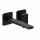 Herzbach CEO BLACK Waschtisch-Wandbatterie Farbset 210mm 2 Blenden Schwarz matt
