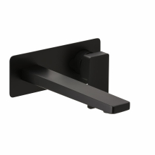 Herzbach CEO BLACK Waschtisch-Wandbatterie Farbset 210mm 1 Blende Schwarz matt