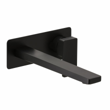 Herzbach CEO BLACK Waschtisch-Wandbatterie Farbset 240mm 1 Blende Schwarz matt