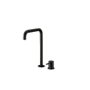 2-Loch Waschtischarmatur hoch slimline schwarze...