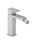 Herzbach CEO iX-finish Bidet-Einlochbatterie mit Ablauf Edelstahlfinish