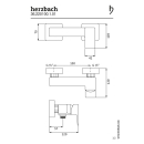 Herzbach CEO Brausebatterie Aufputz Chrom