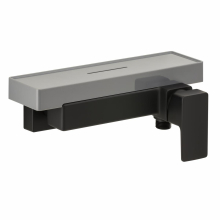 Herzbach CEO BLACK Brausebatterie Aufputz Schwarz matt