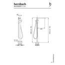 Herzbach CEO iX-finish Wanneneinlaufsäule...