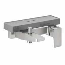 Herzbach CEO iX-finish Wannenbatterie Aufputz Edelstahlfinish