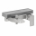 Herzbach CEO iX-finish Wannenbatterie Aufputz Edelstahlfinish
