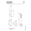 Herzbach CEO Dreiloch-Wannenarmatur ohne Auslauf Chrom