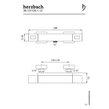 Herzbach LIVING Thermostat-Brausebatterie Aufputz soft CoolBody Schwarz matt