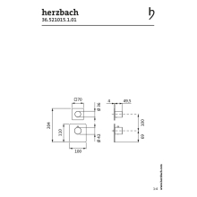 Herzbach LOGIC XL 1 / 1+ TA-Farbset 2 Blenden soft 2 Griffe rund Chrom