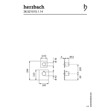 Herzbach LOGIC XL 1 / 1+ TA-Farbset 2 Blenden soft 2 Griffe rund Edelstahlfinish