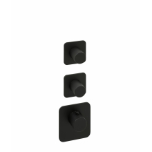 Herzbach LOGIC XL 2 TA-Farbset 3 Blenden soft 3 Griffe rund Schwarz matt