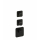 Herzbach LOGIC XL 2 TA-Farbset 3 Blenden soft 3 Griffe rund Schwarz matt