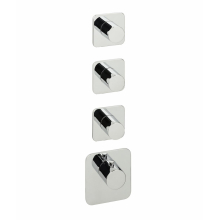 Herzbach LOGIC XL 3 TA-Farbset 4 Blenden soft 4 Griffe rund Chrom