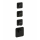 Herzbach LOGIC XL 3 TA-Farbset 4 Blenden soft 4 Griffe rund Schwarz matt