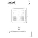 Herzbach LIVING SPA Regenbrause 220x220mm soft Chrom
