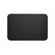 Herzbach LIVING SPA Regenbrause 270x400mm soft Schwarz matt