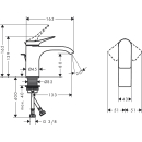 hansgrohe Vivenis Einhebel-Waschtischarmatur 80 mit...