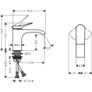 hansgrohe Vivenis Einhebel-Waschtischarmatur 80 ohne...